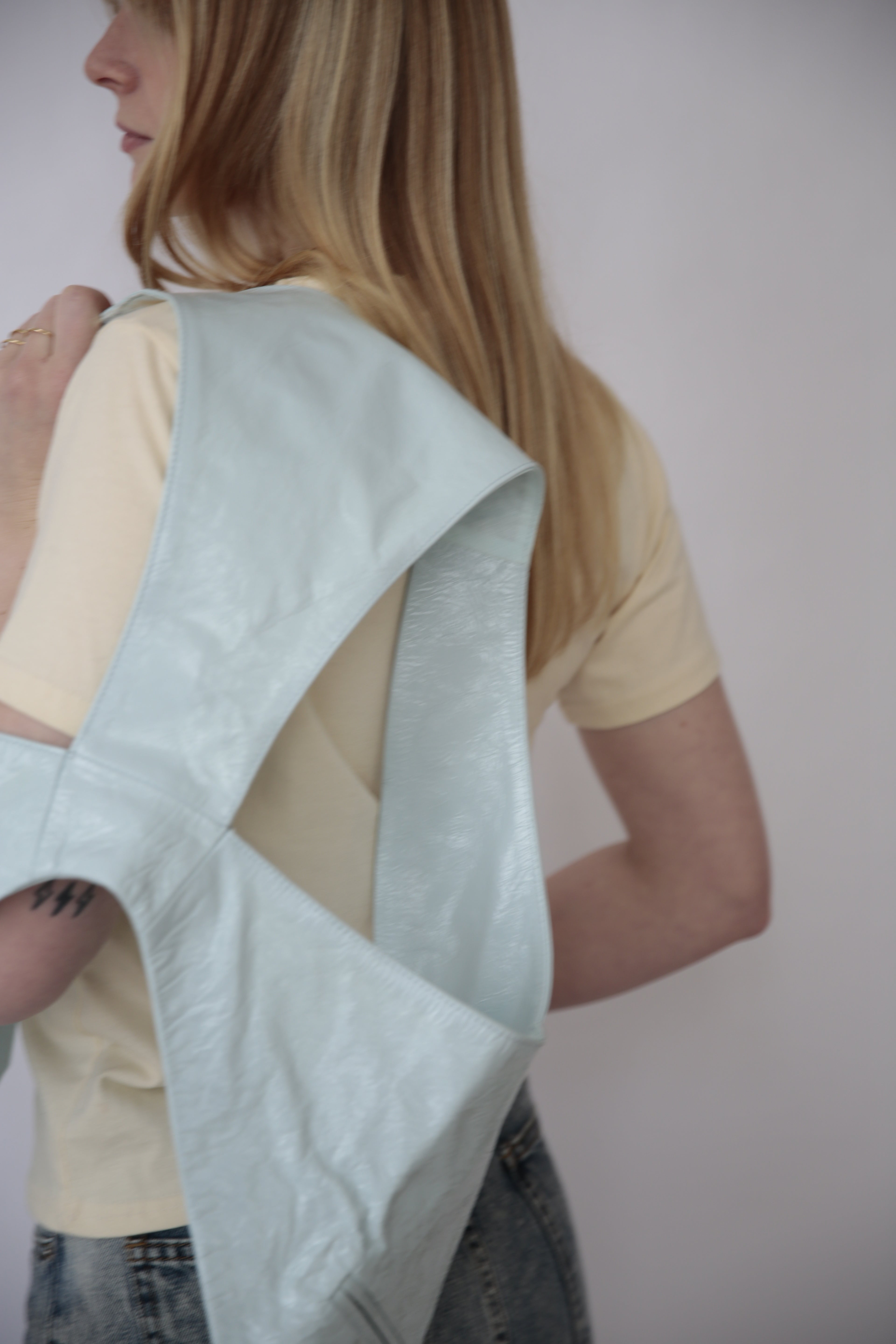 GILET bleu glacé