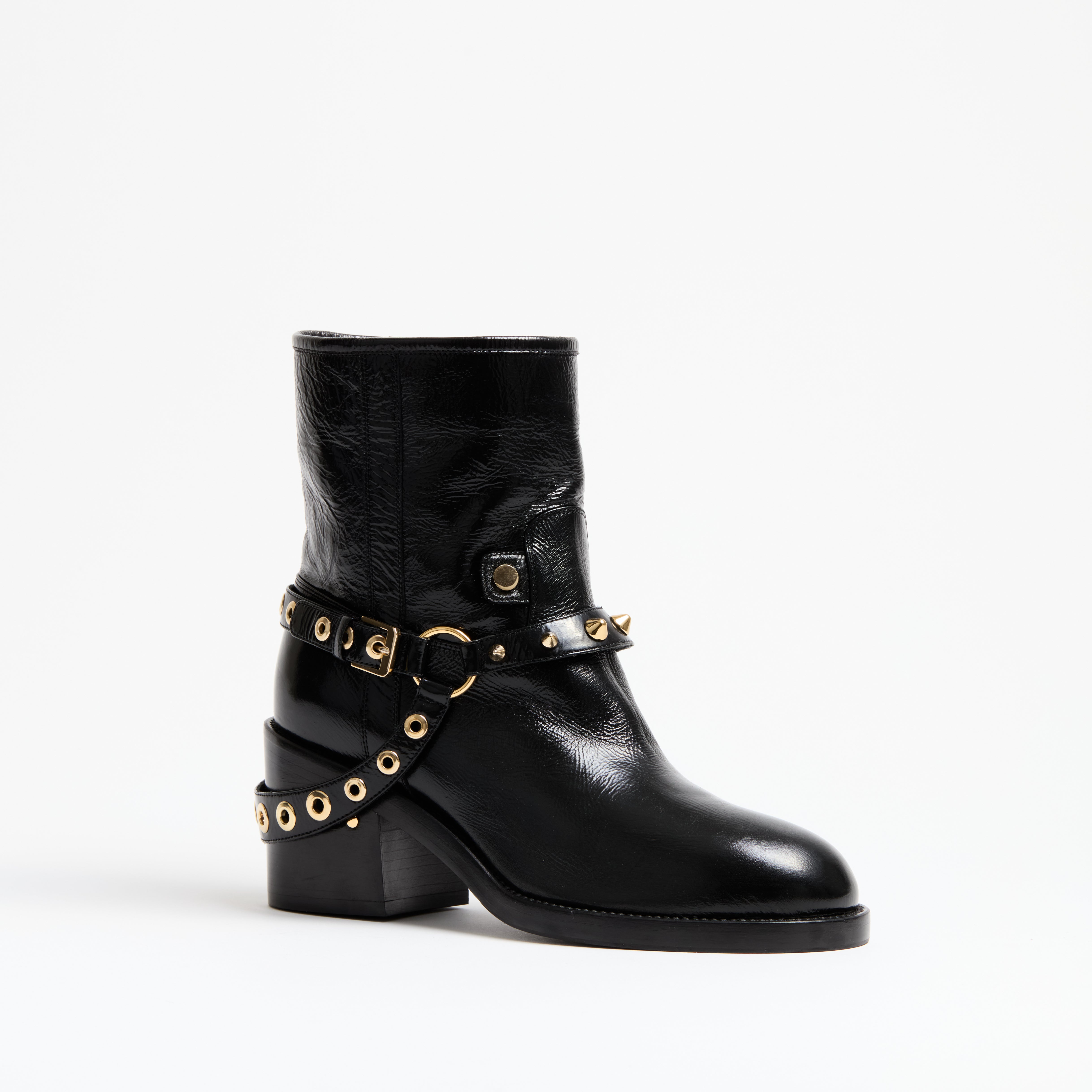 MYRON vintage calf black